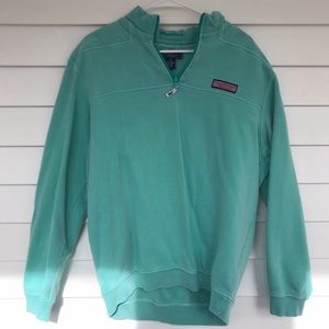 Men’s Vineyard Vines Medium Teal Shep Pullover